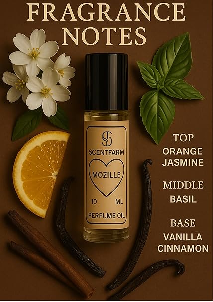Mozille Perfume Body Oil – Concentrated, Alcohol-Free & Long-Lasting Amber Blend Roll-on Cologne, Bold Pheromone Fragrance for Women. 10ML