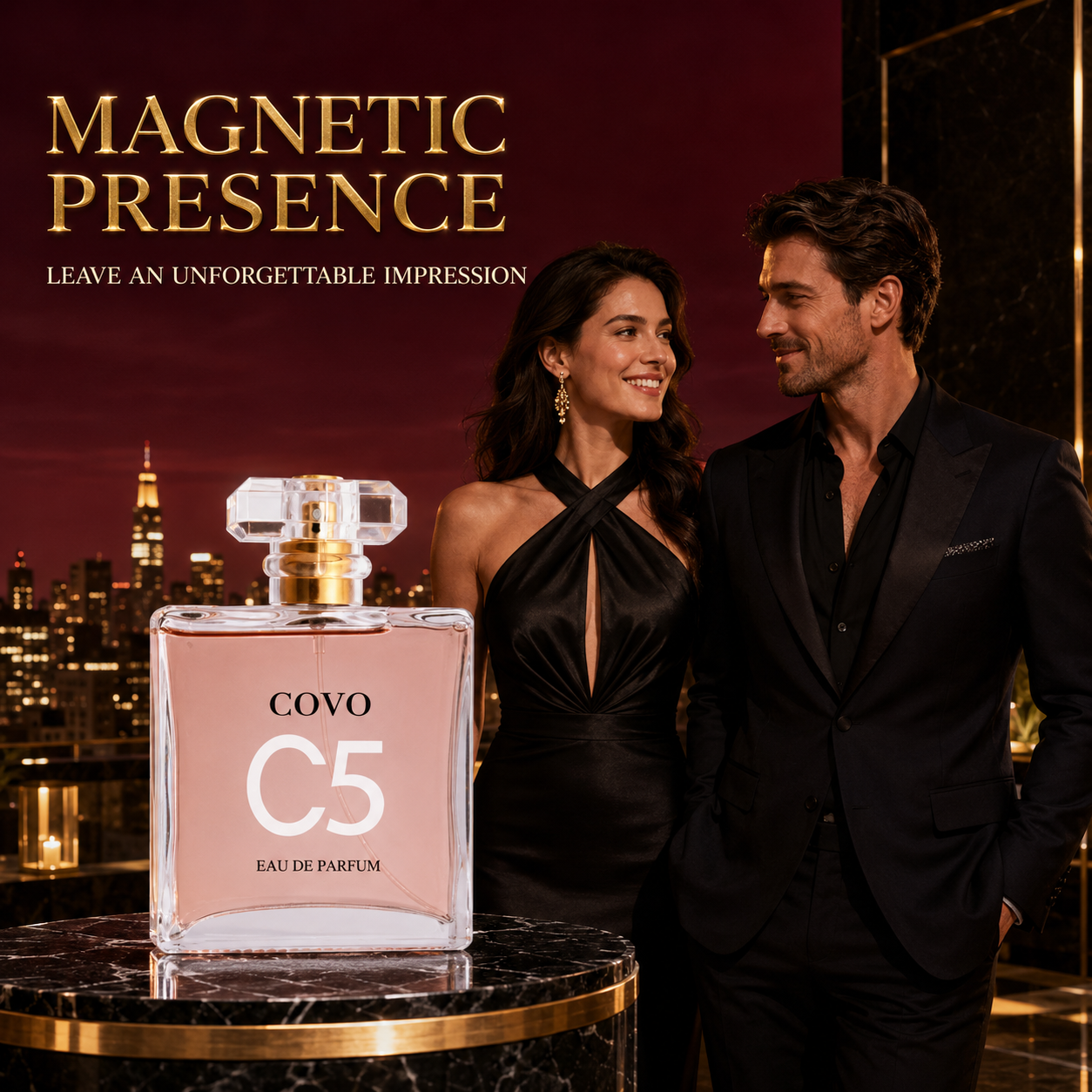 COVO C5 Eau de Parfum for Women Long Lasting Scent Floral Amber Perfume 100ML
