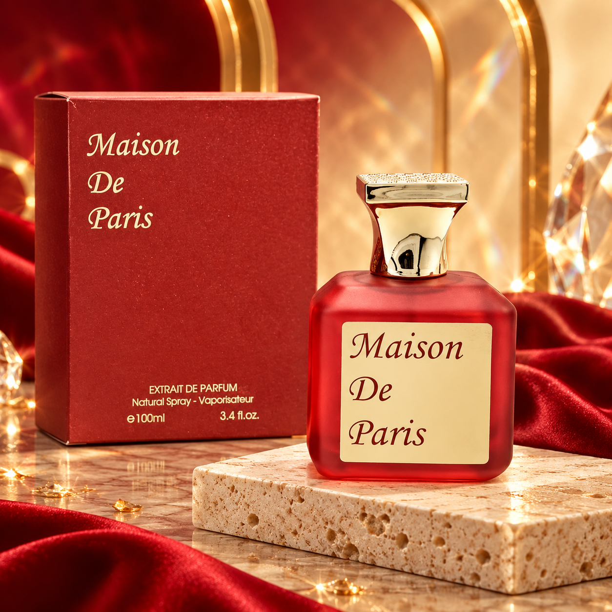 Maison De Paris Extrait de Parfum 100ml 3.4oz Unisex Amber Woody Floral Spray