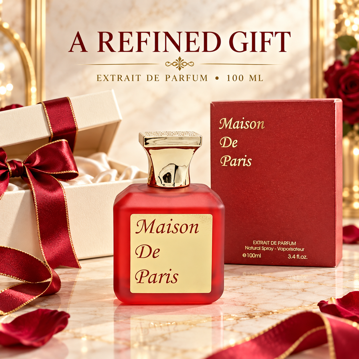 Maison De Paris Extrait de Parfum 100ml 3.4oz Unisex Amber Woody Floral Spray