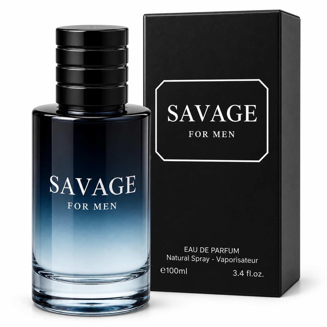 SAVAGE For Men Eau de Parfum 100ml 3.4oz Fresh Spicy Woody Cologne Spray