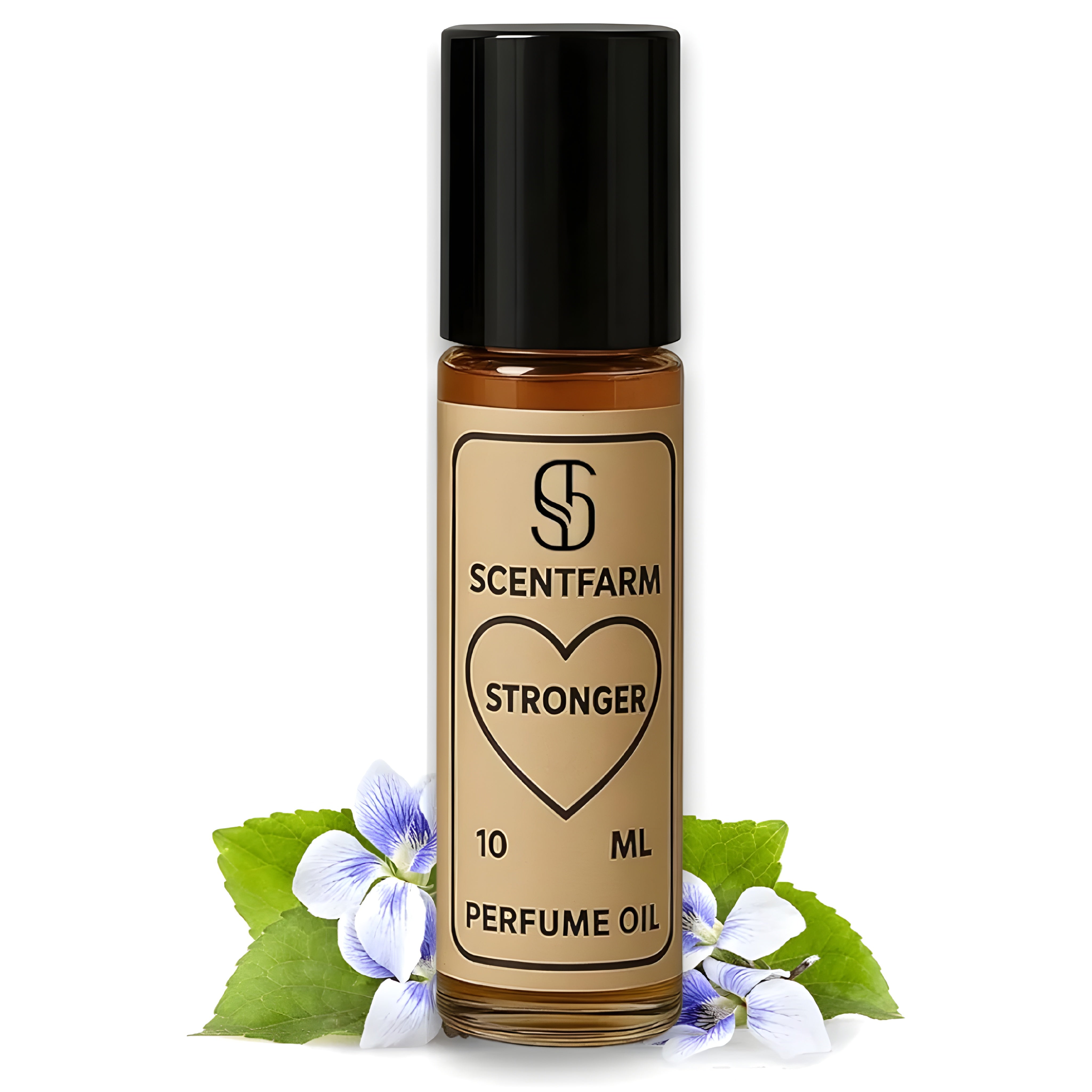 Stronger Body Perfume Oil Roll-On Cologne For Men, Long Lasting, Travel Size Scent, Alcohol Free Fragrances, 10ML